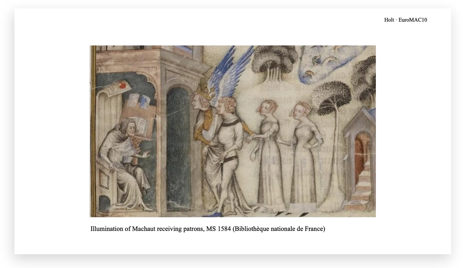Presentation slide from the EuroMAC10 talk on the ars nova and Ars Notoria
