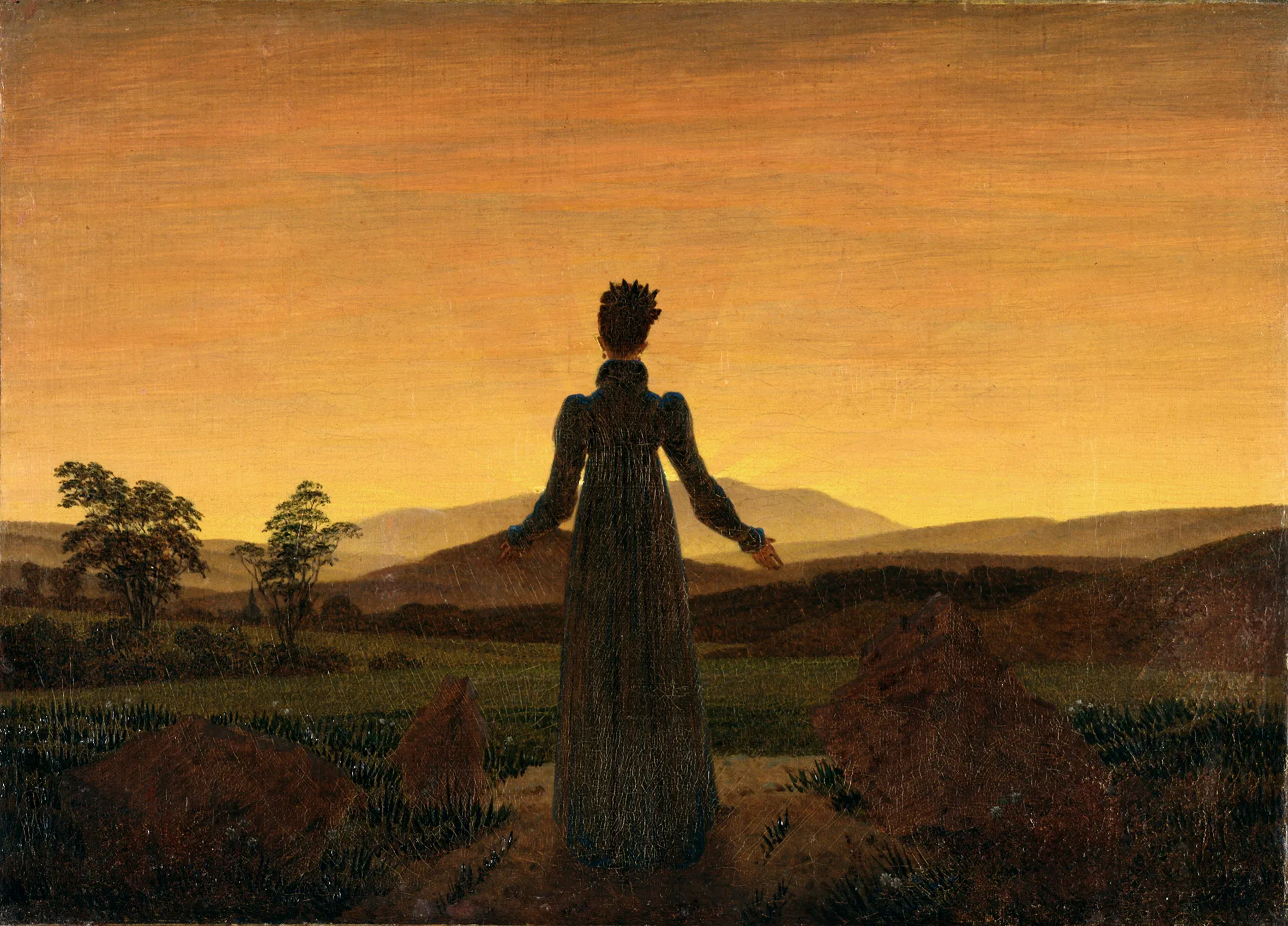 Caspar David Friedrich, Frau vor der untergehenden Sonne