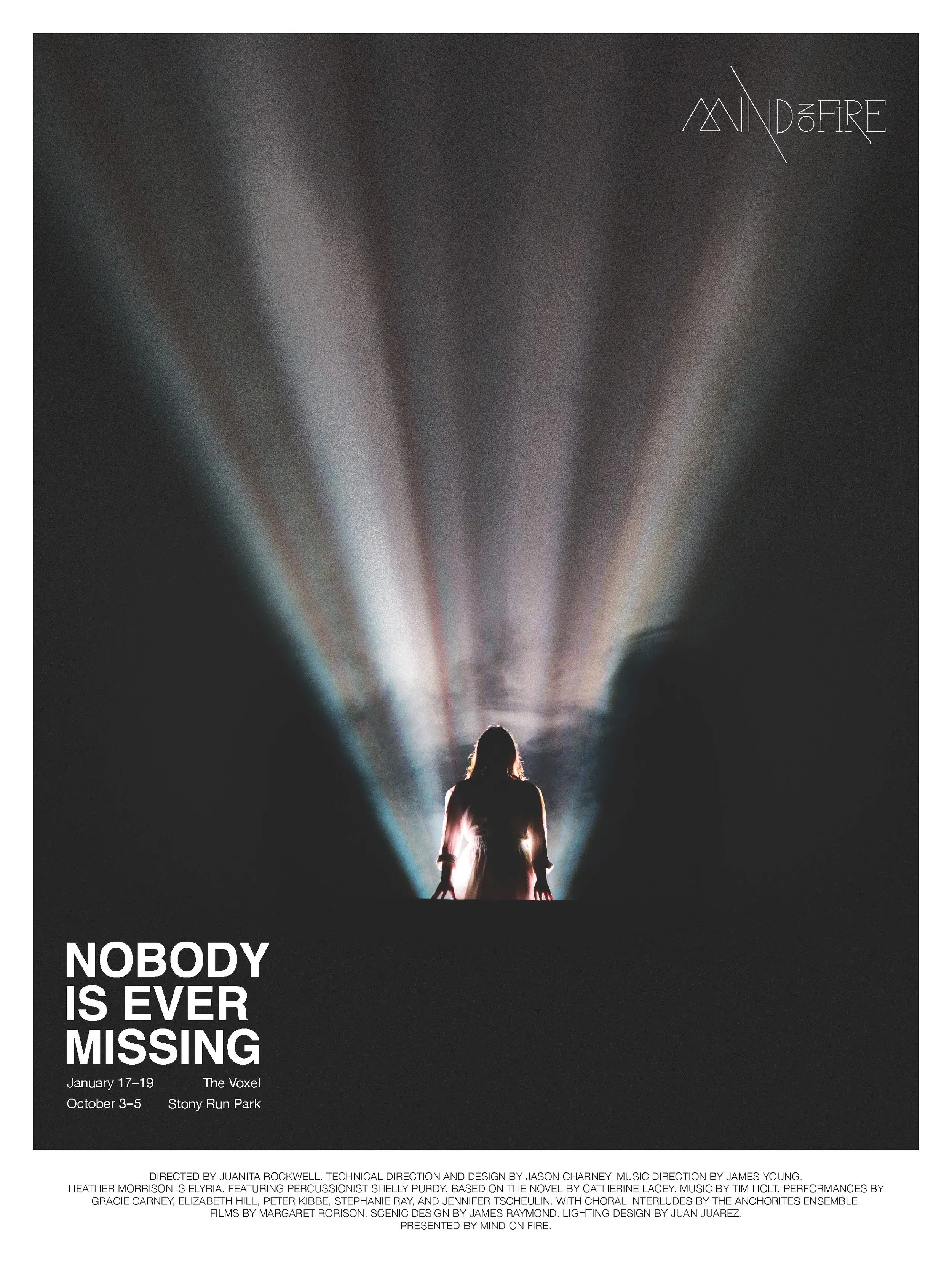 Promotional poster for the opera Nobody Is Ever Missing